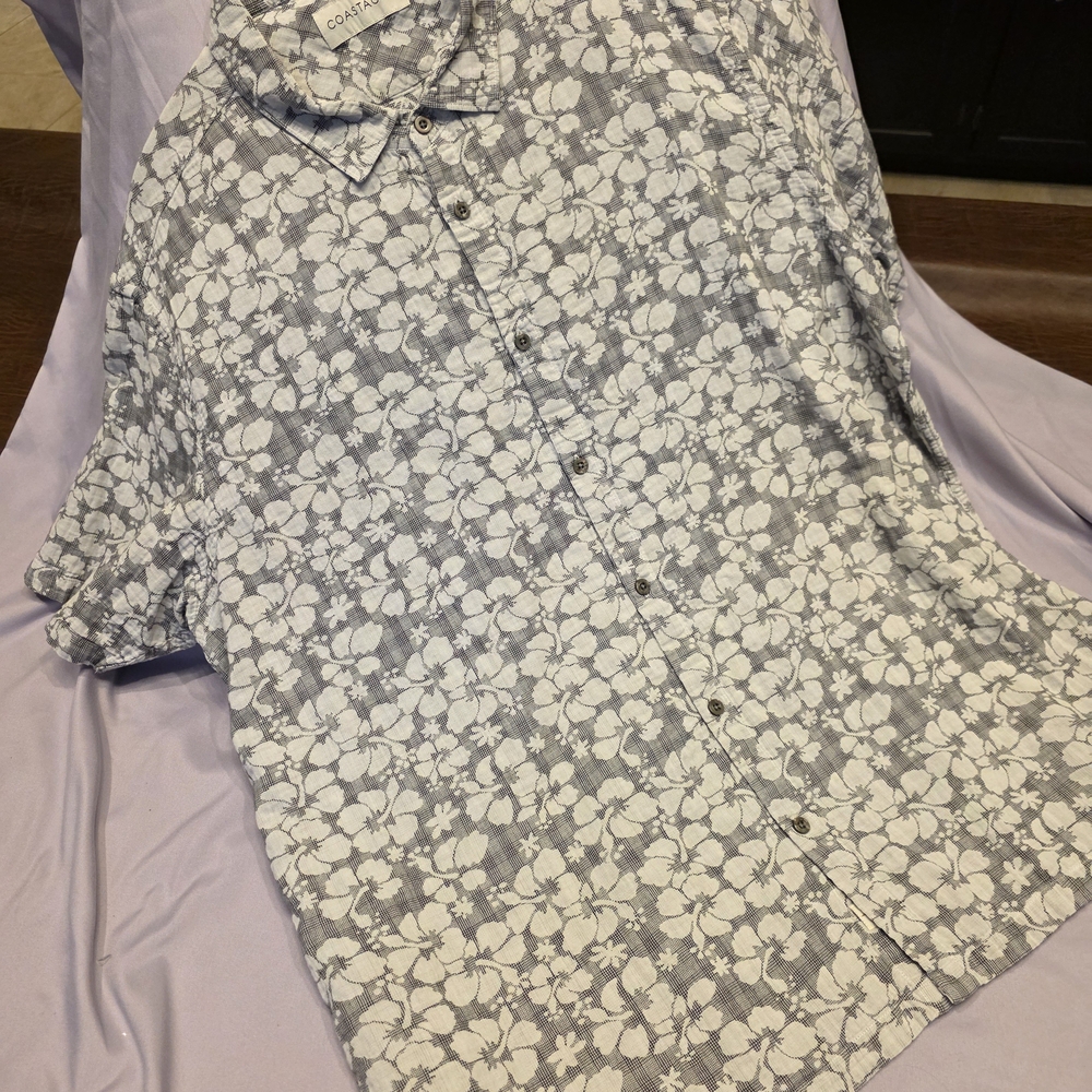 Coastaoro Floral Casual Button Down Shirt